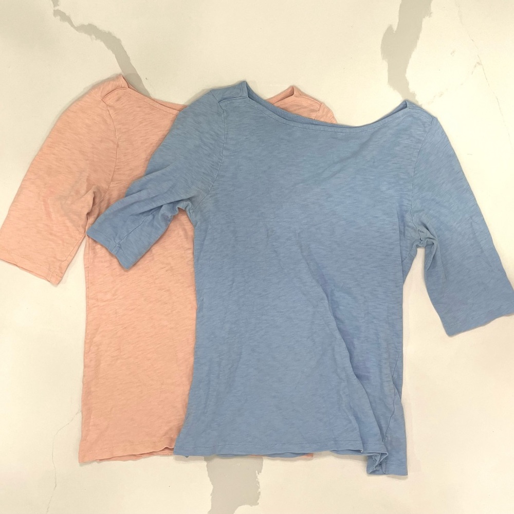 TWO J Crew Painter Tees